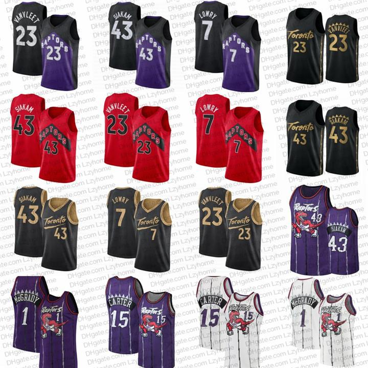Kyle 7 Lowry Basketball Jerseys Vince 15 Carter Tracy 1 McGrady City Toronto Raptors nba Pascal 43 Siakam Fred 23 VanVleet Purpl, Black;red
Kyle 7 Lowry Basketball Jerseys Vince 15 Carter Tracy 1 McGrady City Toronto Raptors nba Pascal 43 Siakam Fred 23 VanVleet Purpl, Black;red