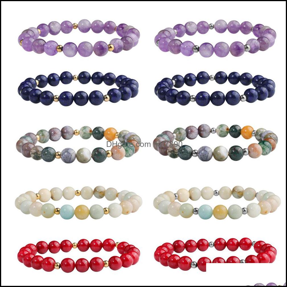 Beaded, 8Mm Fashion Beaded Bracelet Strands Natural Stone Healing Crystal Stretch Bead Charm Bracelets Women Men Handmade Gemstone Jewelry D
Beaded, 8Mm Fashion Beaded Bracelet Strands Natural Stone Healing Crystal Stretch Bead Charm Bracelets Women Men Handmade Gemstone Jewelry D