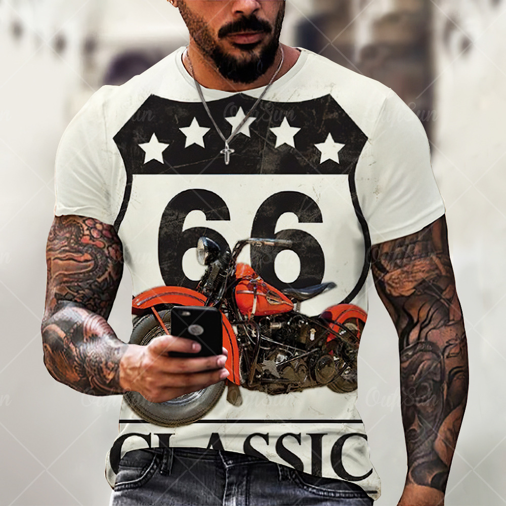men's t-shirt new men's summer t-shirt 66 highway motorcycle printing fashion trend short sve 3d 630, White;black
men's t-shirt new men's summer t-shirt 66 highway motorcycle printing fashion trend short sve 3d 630, White;black