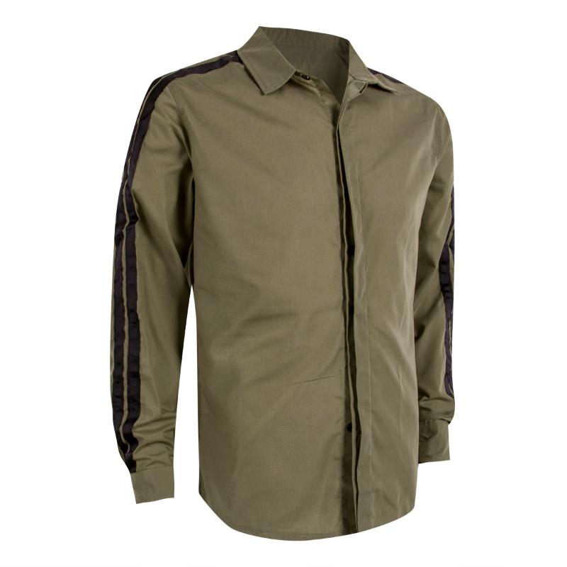 Style Fashion Casual Social Formal Shirt Men Long Sleeve Slim Office Cotton Mens Shirts M-2XL Men's