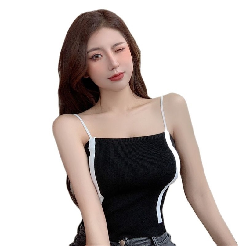 Fashion Women's Knitted Sling Summer Casual Temperament All-match Short Sleeve Sexy womens tops 210520, White
Fashion Women's Knitted Sling Summer Casual Temperament All-match Short Sleeve Sexy womens tops 210520, White