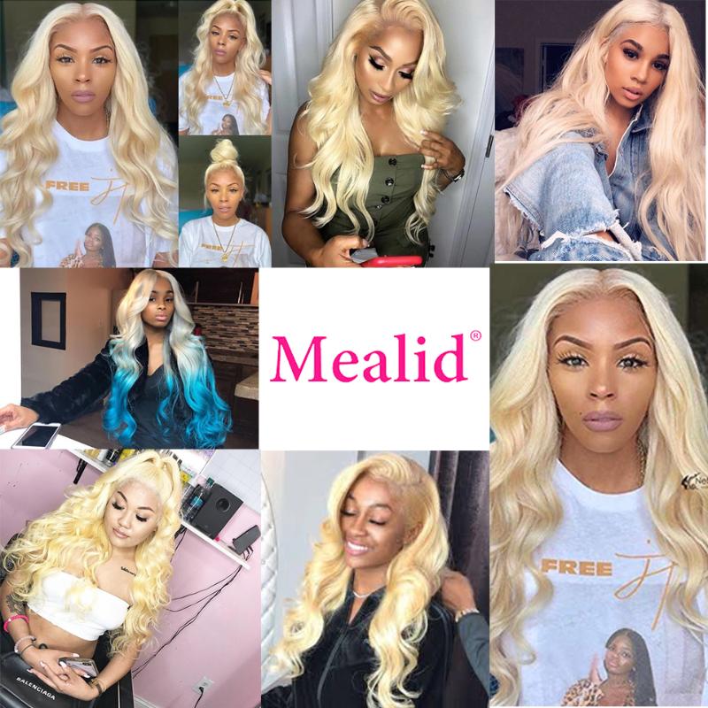 Remy Glueless 613 Blonde Body Wave 13x4 Lace Front Wigs Brazilian Frontal Human Hair Prepluck With Baby 150%