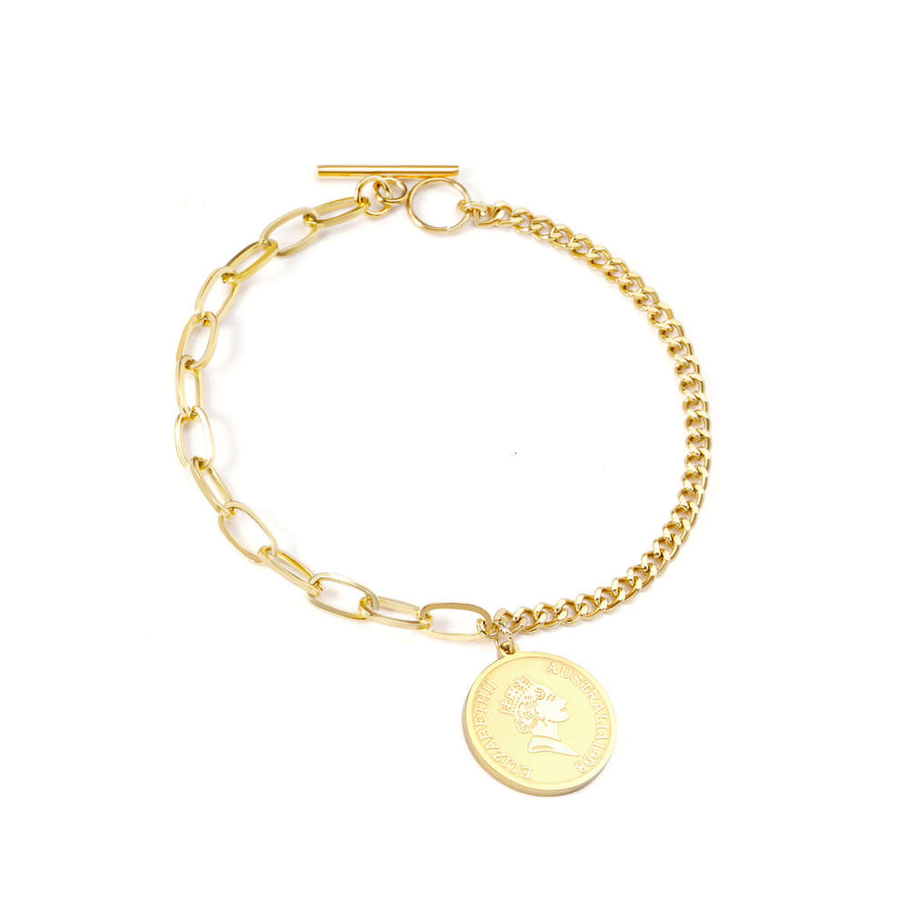 bracelet Korean version of simple personality ins women's creative asymmetric Bracelet head portrait Pendant Stainless steel jewelry, Golden;silver
bracelet Korean version of simple personality ins women's creative asymmetric Bracelet head portrait Pendant Stainless steel jewelry, Golden;silver