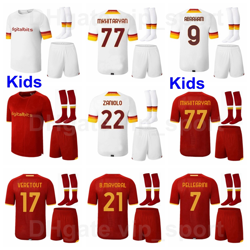 Youth AS Roma Jersey Socks Set Soccer MAYORAL VERETOUT PELLEGRINI KARSDORP CRISTANTE MANCINI ABRAHAM PEREZ SPINAZZOLA PATRICIO Football Shirt Kits Kids 2021 2022, Kids with patch
Youth AS Roma Jersey Socks Set Soccer MAYORAL VERETOUT PELLEGRINI KARSDORP CRISTANTE MANCINI ABRAHAM PEREZ SPINAZZOLA PATRICIO Football Shirt Kits Kids 2021 2022, Kids with patch
