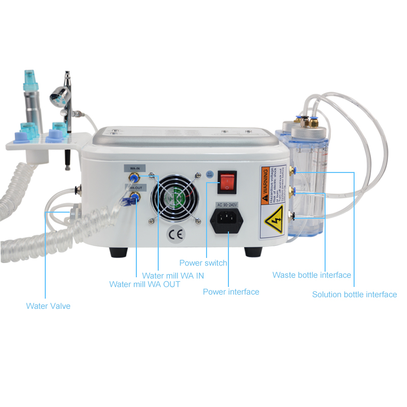 Portable blackhead head removal diamond dermabrasion silk peel machine 2 in 1 hydra microdermabrasion system taibo