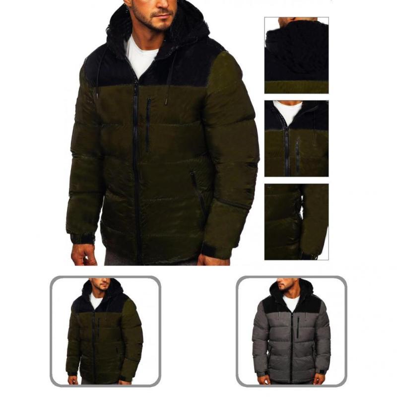 Men's Jackets Winter Jacket Padded Male Pockets Long Sleeve Terrific Casual, Army green
Men's Jackets Winter Jacket Padded Male Pockets Long Sleeve Terrific Casual, Army green