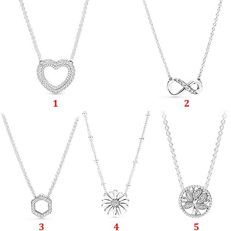 Chains 100% S925 Silver Love Daisy Temperament PAN Necklace Women's Clavicle Chain High Quality Holiday Gift Diy Charm Jewelry
Chains 100% S925 Silver Love Daisy Temperament PAN Necklace Women's Clavicle Chain High Quality Holiday Gift Diy Charm Jewelry