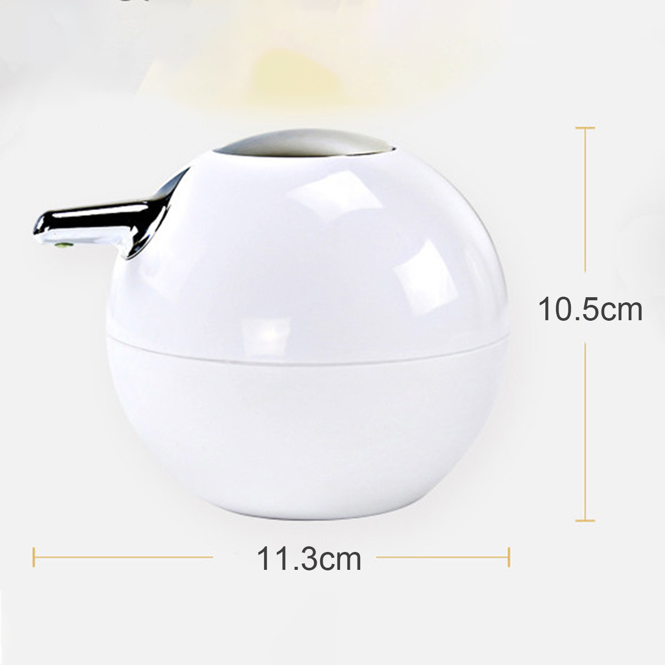 380ML Spherical Soap Dispenser Lotion Sanitizer Dispenser Bottle with Rust Proof Stainless Steel Pump for Kitchen Bathroom