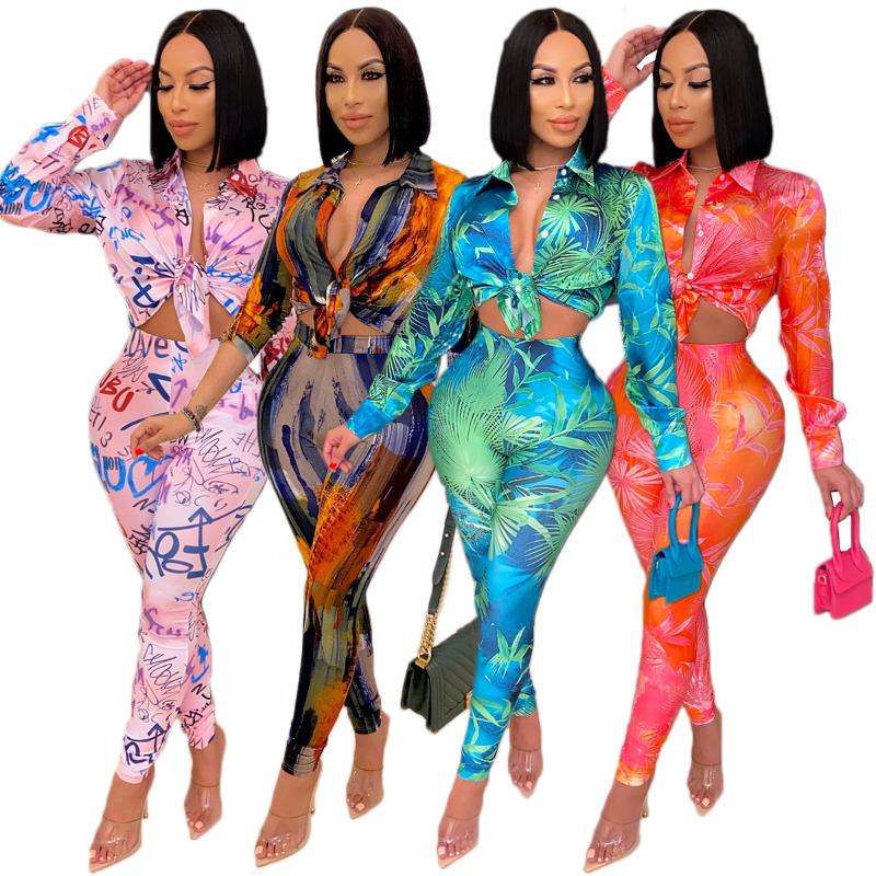 Women' Tracksuits Spring Letter Leaf Print Set Blouses Shirt Legging Pants Suit Active Wear Tracksuit Two Piece Fitness Outfit, Blue
Women' Tracksuits Spring Letter Leaf Print Set Blouses Shirt Legging Pants Suit Active Wear Tracksuit Two Piece Fitness Outfit, Blue