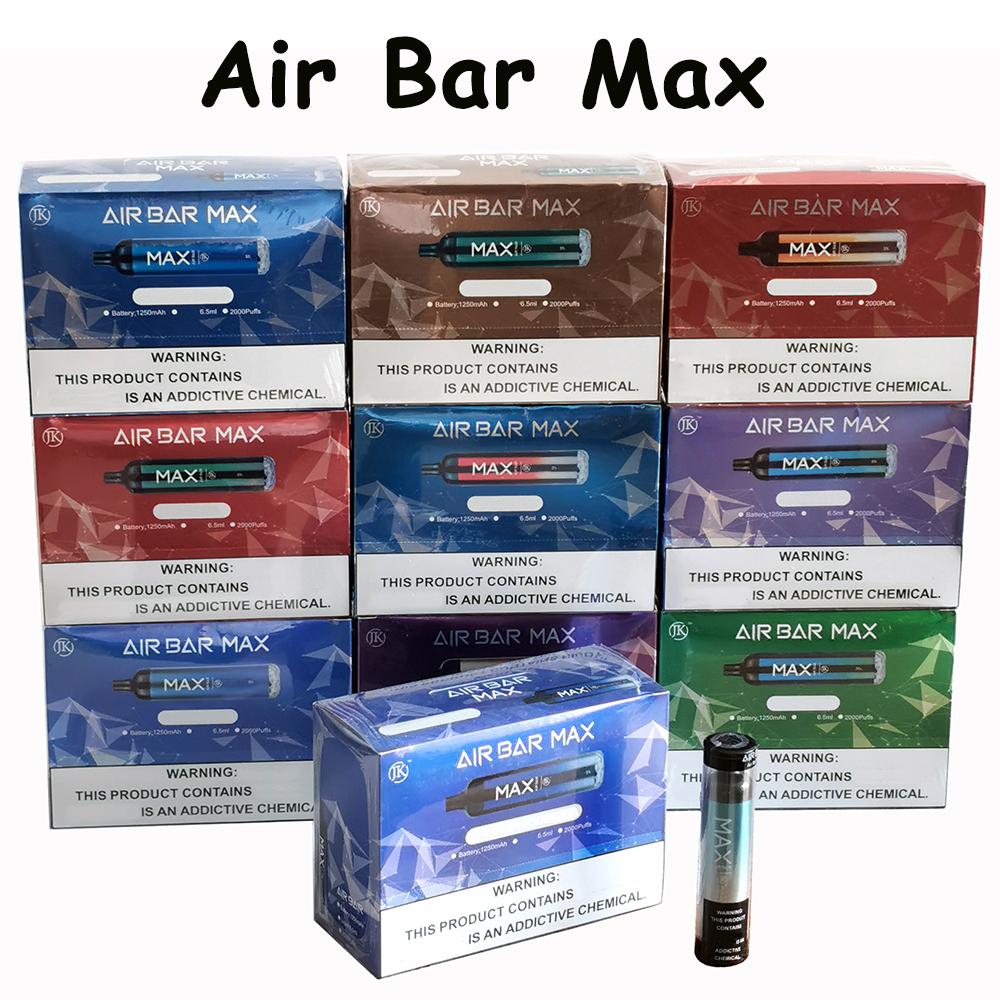 2000 Puffs 1250mAh air bar max Disposable Vape Pen Electronic Cigarette E Vapor Pod lux Puff pods device kits
2000 Puffs 1250mAh air bar max Disposable Vape Pen Electronic Cigarette E Vapor Pod lux Puff pods device kits
