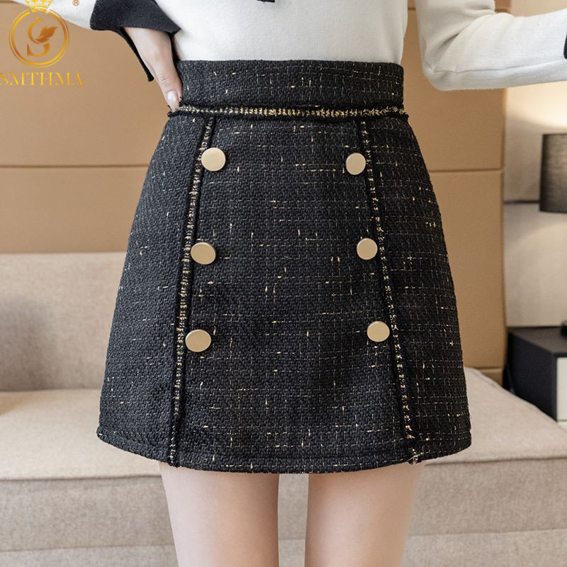 Spring Arrival Vintage Temperament High Waist A-Line Office Skirts Womens Woolen Tweed Mini Mujer Faldas 210520, Photo color
Spring Arrival Vintage Temperament High Waist A-Line Office Skirts Womens Woolen Tweed Mini Mujer Faldas 210520, Photo color