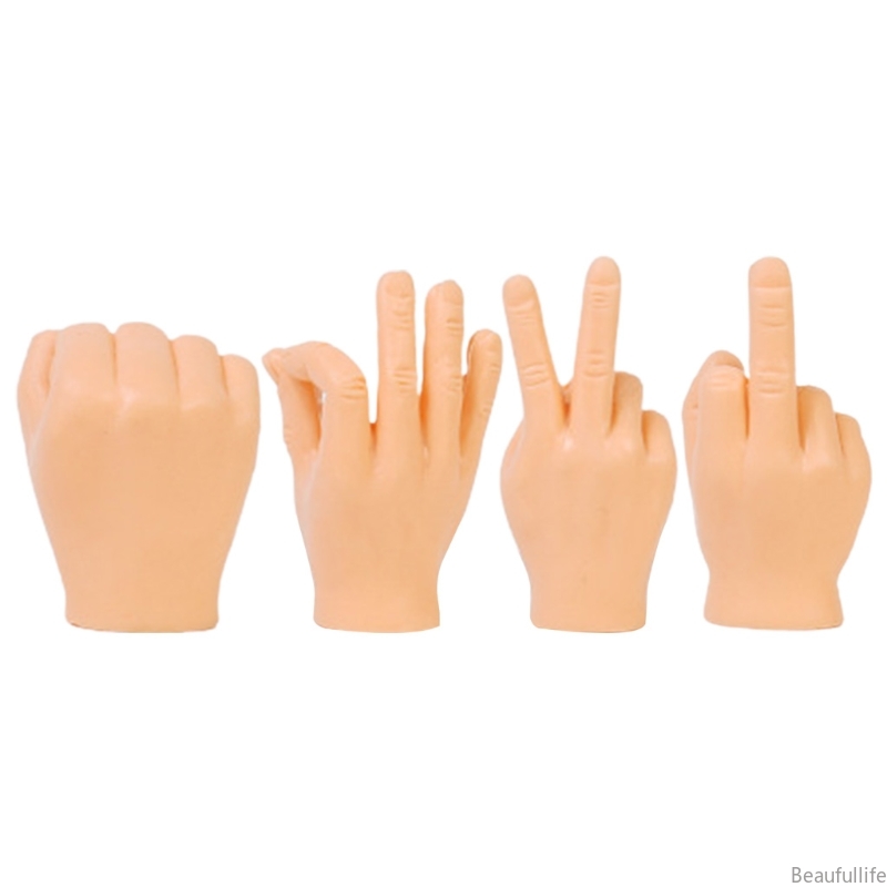 Cat Toys Tiny Hands for Cats Props Silicone Funny Mini Creative Finger Fidget Small Hand Tease Pets Game Toy