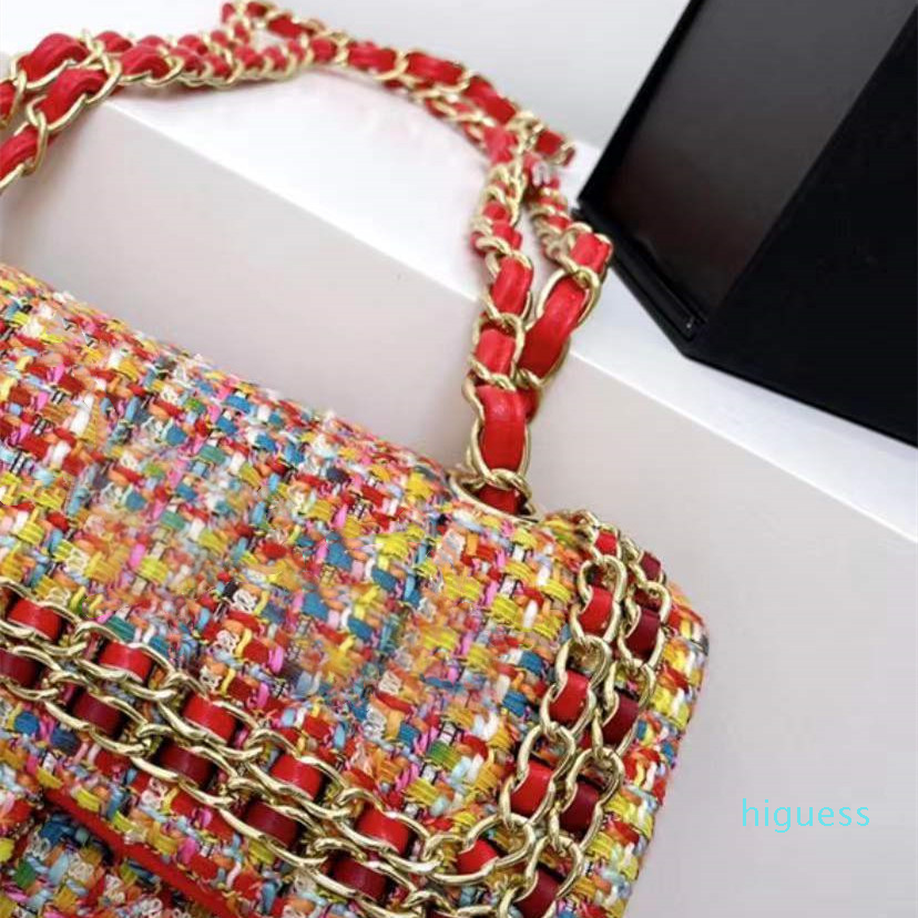 Designer- Women Tweed Classic Double Flap Bags Fashion Chain Totes Crosshody Shoulder bag handbags, Multi-color
Designer- Women Tweed Classic Double Flap Bags Fashion Chain Totes Crosshody Shoulder bag handbags, Multi-color