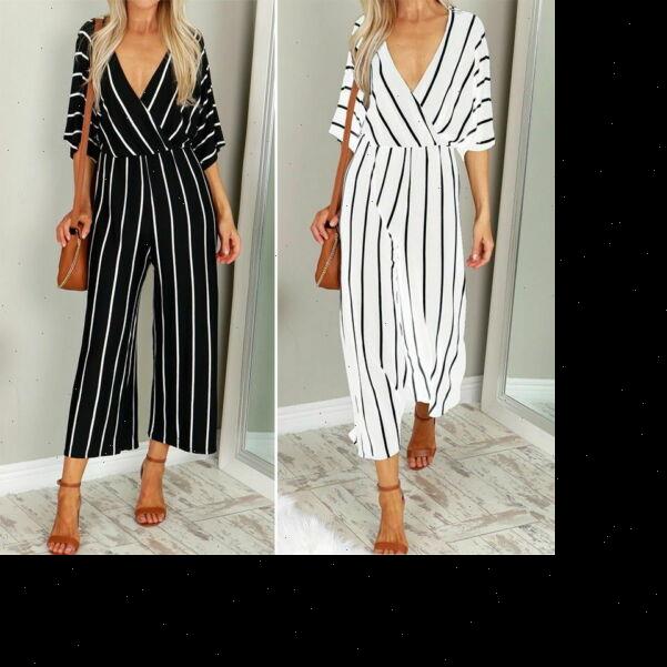 women clubwear holiday romper summer playsuit short sleeve striped loose baggy jumpsuit wide leg overalls pants party uk, Black;white
women clubwear holiday romper summer playsuit short sleeve striped loose baggy jumpsuit wide leg overalls pants party uk, Black;white