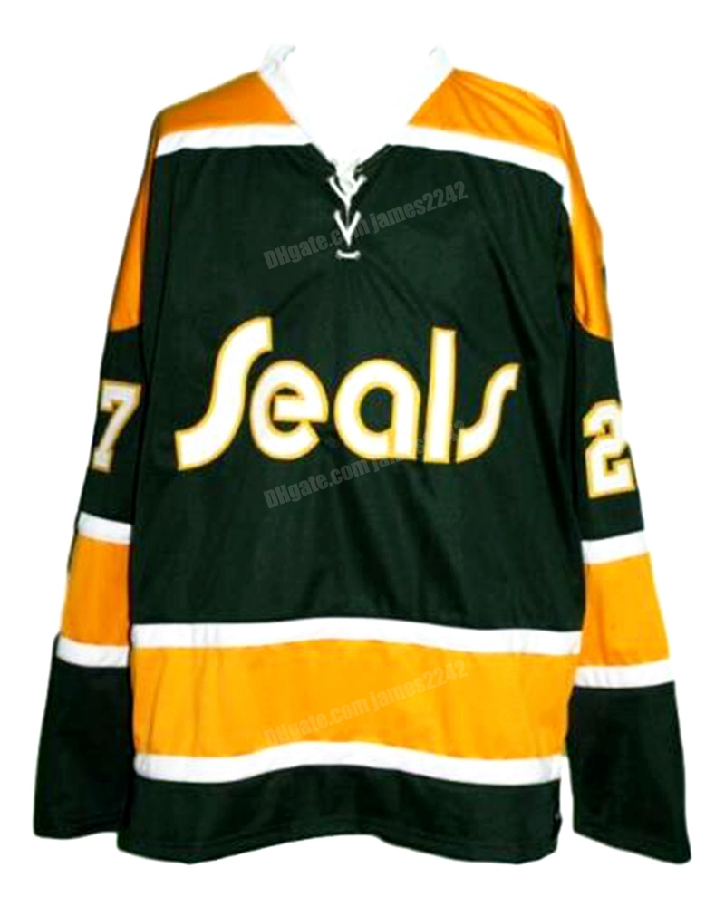 Custom Retro Meloche #27 California Golden Seals Hockey Jersey Stitched Green Size S-4XL Any Name And Number Top Quality Jerseys, Black;red
Custom Retro Meloche #27 California Golden Seals Hockey Jersey Stitched Green Size S-4XL Any Name And Number Top Quality Jerseys, Black;red