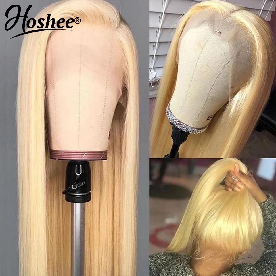 Wholesale 613 blonde color brazilian Lace Front Wigs with Baby Hair Straight Glueless synthetic Lace Wigs with Pre Plucked For Women