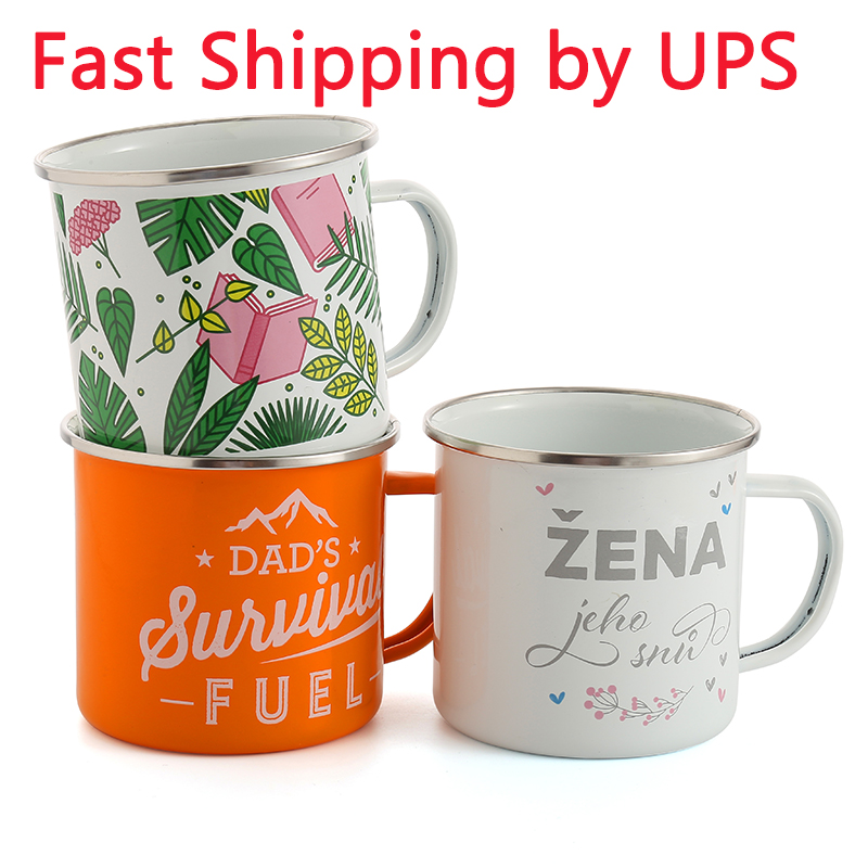 350ml Sublimation Enamel Coffee Mug Stainless Steel Camping Picnic Drinkware Cup with Handle Festival Party Gift, White
350ml Sublimation Enamel Coffee Mug Stainless Steel Camping Picnic Drinkware Cup with Handle Festival Party Gift, White