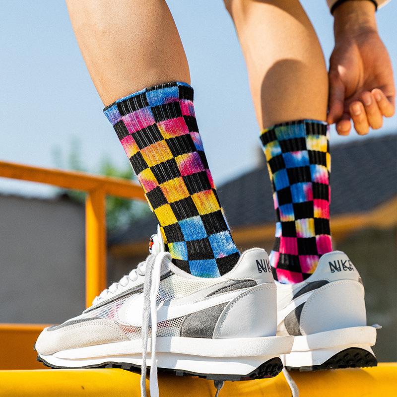 Men's Cotton Socks Funny Lattice Tie Dyeing Sports Breath Sweat Absorb Fashion Street Harajuku Skateboard Male's, Red check
Men's Cotton Socks Funny Lattice Tie Dyeing Sports Breath Sweat Absorb Fashion Street Harajuku Skateboard Male's, Red check