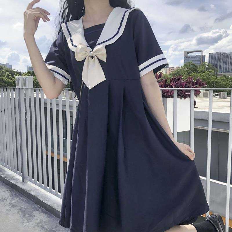 Japanese plus size kawaii women dress Preppy Style ins bow Harajuku y2k short-sleeved jk Ulzzang chic summer 210608, Pink
Japanese plus size kawaii women dress Preppy Style ins bow Harajuku y2k short-sleeved jk Ulzzang chic summer 210608, Pink