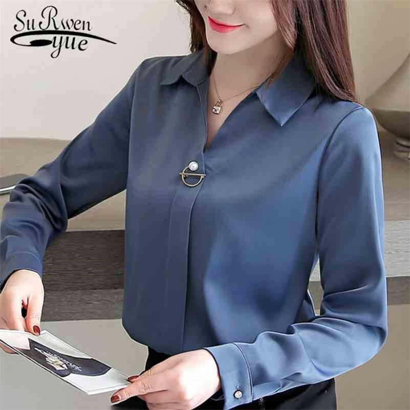Fashion Woman Blouses Solid Chiffon Blouse Shirt Long Sleeve Women Shirts Office Blouse Womens Tops And Blouses 1783 50 210518, White
Fashion Woman Blouses Solid Chiffon Blouse Shirt Long Sleeve Women Shirts Office Blouse Womens Tops And Blouses 1783 50 210518, White