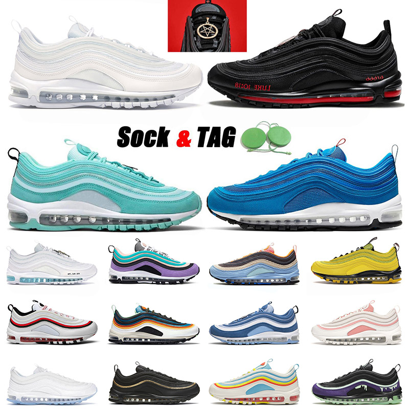 2021 Arrival Satan 97 Sports Running Shoes Triple White Tropical Twist Mens Womens Blue Hero Indigo Storm Tennis 97s Trainers Sneakers, D1 pink foam 40-47
2021 Arrival Satan 97 Sports Running Shoes Triple White Tropical Twist Mens Womens Blue Hero Indigo Storm Tennis 97s Trainers Sneakers, D1 pink foam 40-47