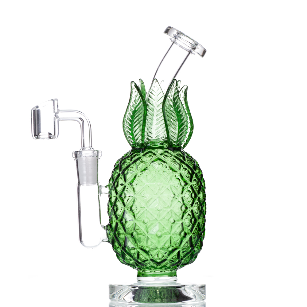 2021 Hookahs Bong Dab Rig Water Bongs Smoking Pipes Pineapple Design 7.8 Inch Height 14.4mm Joint with Quartz Banger Or Slide Bowl
2021 Hookahs Bong Dab Rig Water Bongs Smoking Pipes Pineapple Design 7.8 Inch Height 14.4mm Joint with Quartz Banger Or Slide Bowl