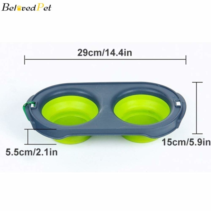 Silicone Foldable Dog Bowls Puppy Food Feeder Outdoor Travel Portable Bowls Water Drinking Cup Food Container Pet Cat Dispenser