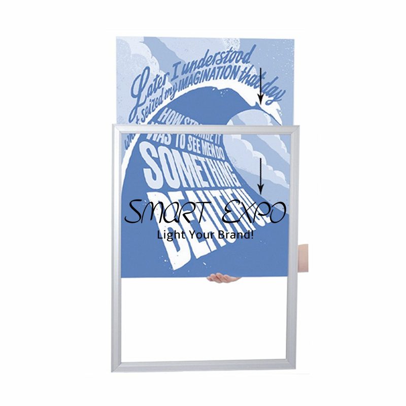 Floor Standing Poster Holder Advertising Display Sign Stand Double Sided Slide-In Frame