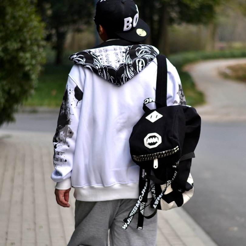 Fashion Men's Streetwear Hoodies Sweatshirts Oversized Hip Hop Dance Men Hooded Print Sweatshirt Male Street Punk Plus Size 210518