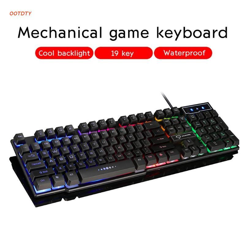 Keyboards GK50 Rainbow Backlight Gaming Keyboard Waterproof RGB Backlit 104-Key For Windows PC Gamers
Keyboards GK50 Rainbow Backlight Gaming Keyboard Waterproof RGB Backlit 104-Key For Windows PC Gamers