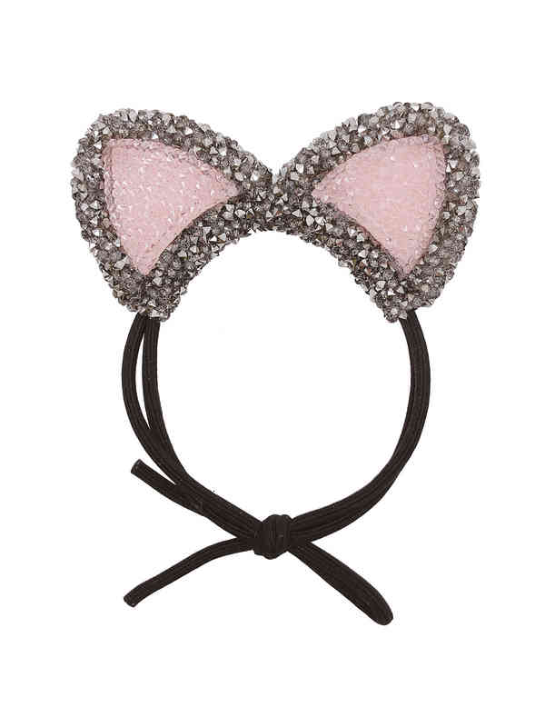 Hair Accessories Jewelry Korea 2021 Cartoon Rope Children Adult Cute Cat Ear Circle Rabbit Head Rubber Band