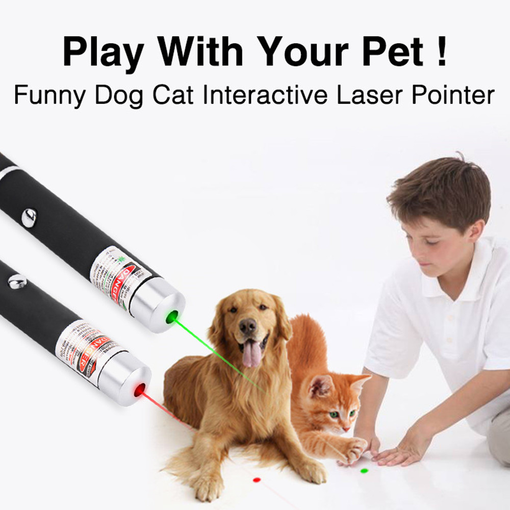 5MW LED Laser Pet Cat Toy Red Dot Light Sight 530Nm 405Nm 650Nm Interactive Pen Pointer