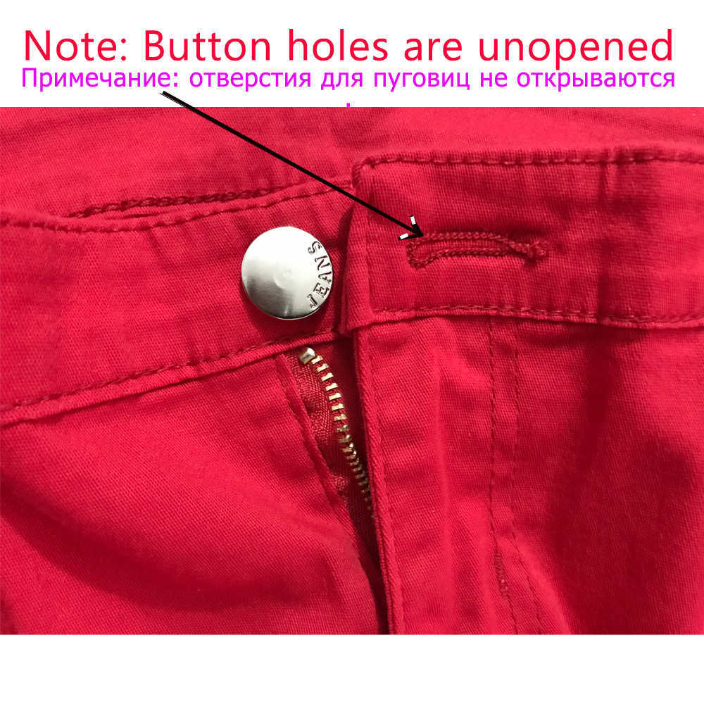Pant Elastic Pencil Jeans Candy Colored Mid Waist Zipper Slim Fit Skinny Full Length Female Trouser For Woman 210809