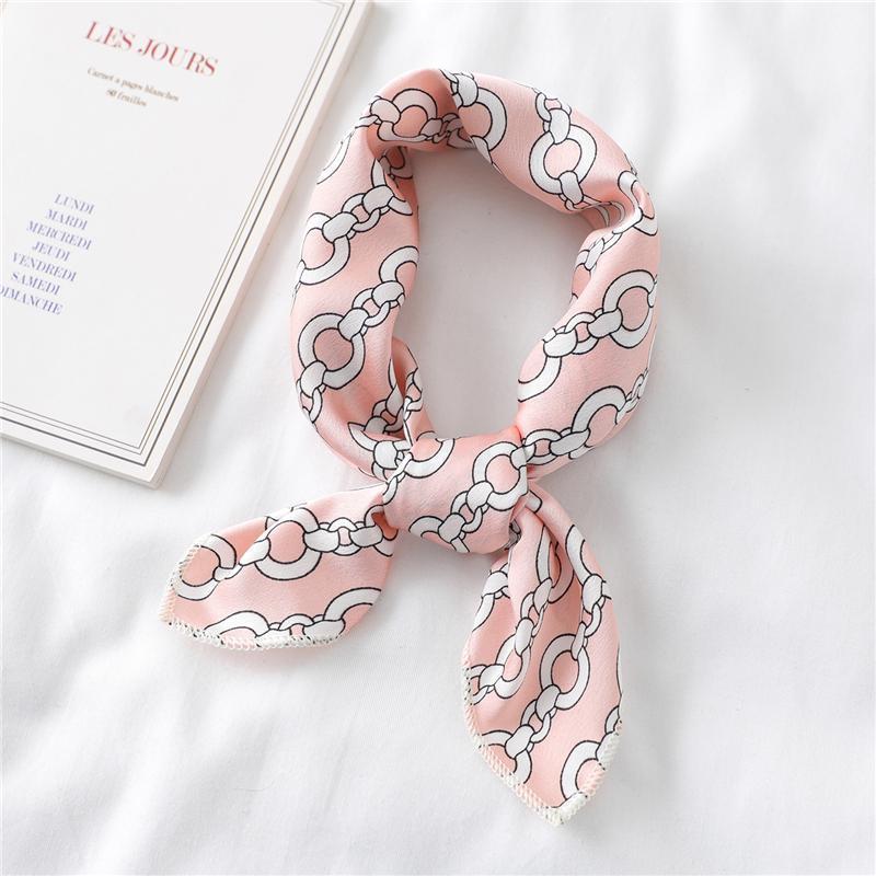 Scarves 2022 Neck Scarf For Lady Design Ring Chain Print Small Square Silk Hair Foulard Bandana Female Pink Neckerchief Bag Tie, Blue;gray
Scarves 2022 Neck Scarf For Lady Design Ring Chain Print Small Square Silk Hair Foulard Bandana Female Pink Neckerchief Bag Tie, Blue;gray