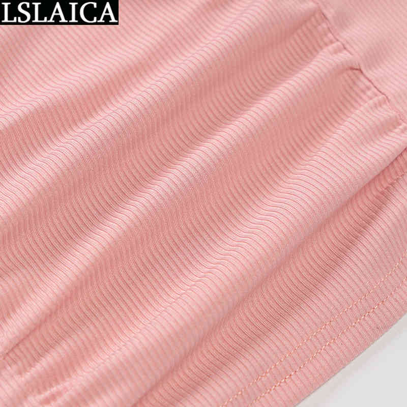 Female Set 2 Pcs Strapless Tops&skirts Ruched Sexy Fashion Pink Women's Clothing Club Night Streetwear Sets Womens Outfits 210520