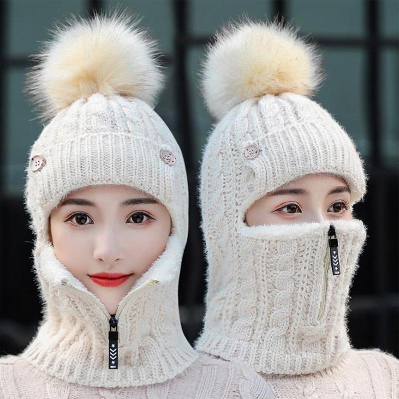 Berets 3 In 1 Ski Mask Thermal Windproof Hoodie Plus Velvet Thick Woolen Cap With Zipper Keep Face Warmer Balaclava Pompoms
Berets 3 In 1 Ski Mask Thermal Windproof Hoodie Plus Velvet Thick Woolen Cap With Zipper Keep Face Warmer Balaclava Pompoms