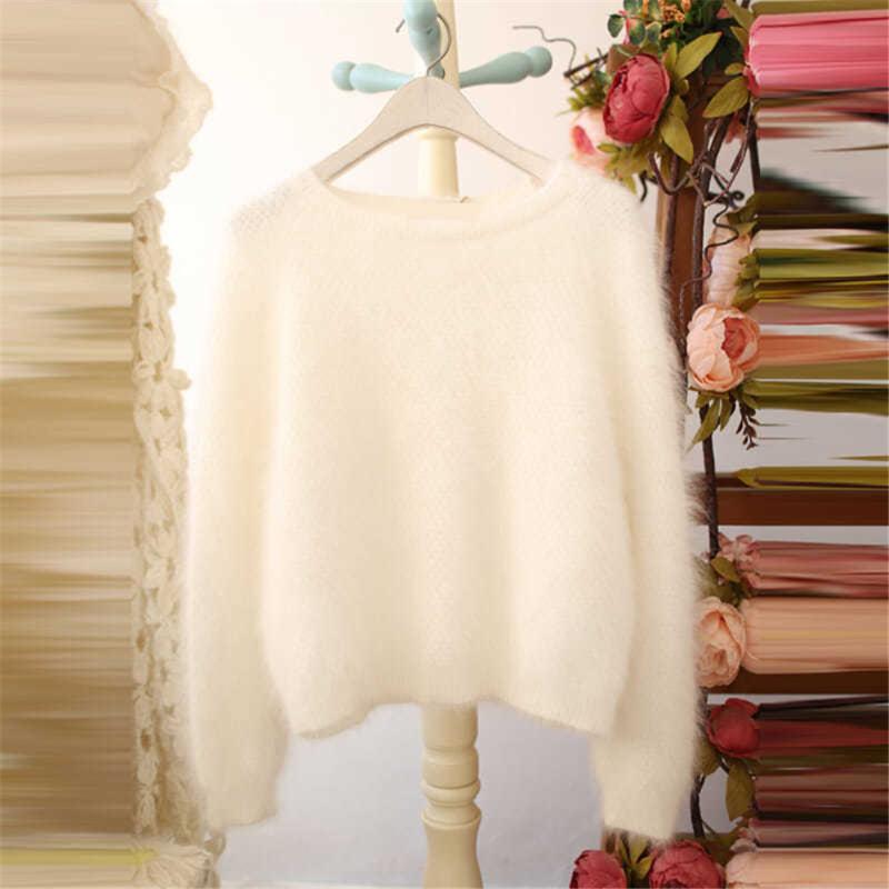 Women's Sweaters Korean Fashion Women 2022 Arrival Autumn And Winter Mohair Female Sweater White O-Neck Pullover PZ3985, White;black
Women's Sweaters Korean Fashion Women 2022 Arrival Autumn And Winter Mohair Female Sweater White O-Neck Pullover PZ3985, White;black