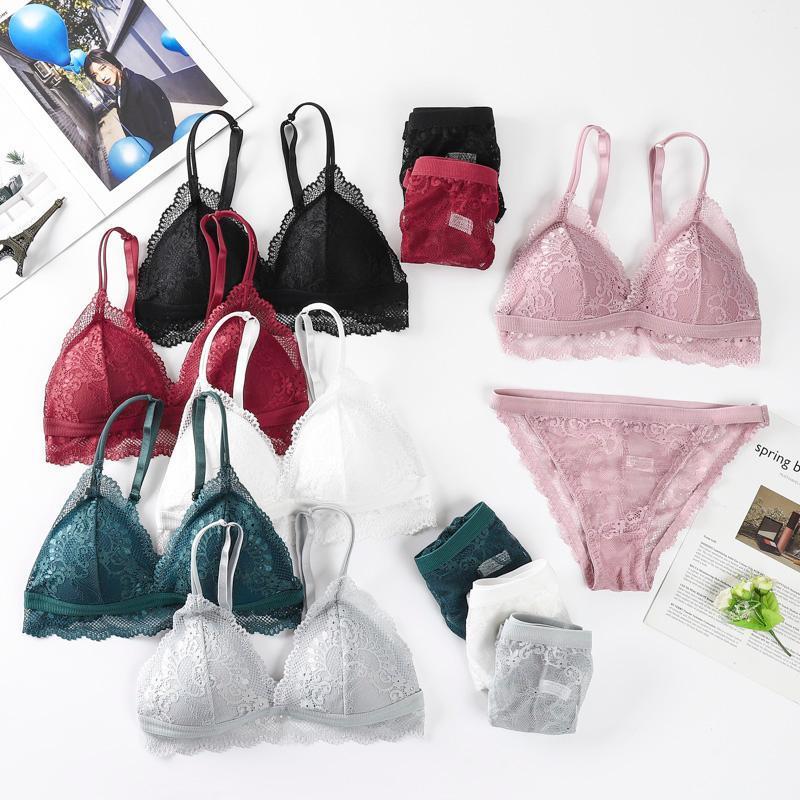 Bras Sets Women Bra Panties Set Sexy Lingerie Thongs Female Brassiere Wireless Lace Bralette Push Up Embroidery Underwear, Gray
Bras Sets Women Bra Panties Set Sexy Lingerie Thongs Female Brassiere Wireless Lace Bralette Push Up Embroidery Underwear, Gray