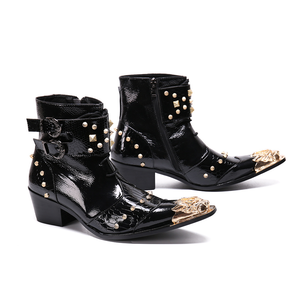Gothic Punk Dress Cow Leather Boots For Men Casual Rivet Shoes Buckle Platform Boot Motorcycle Botas Masculinas Zapatos Hombre
Gothic Punk Dress Cow Leather Boots For Men Casual Rivet Shoes Buckle Platform Boot Motorcycle Botas Masculinas Zapatos Hombre