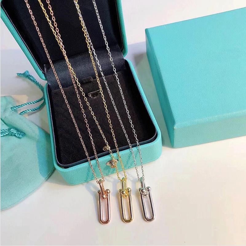 Chains Tif 1:1 High Quality 925 Sterling Silver U-shaped Pendant Necklace, Fashionable European And American Jewelry For Women
Chains Tif 1:1 High Quality 925 Sterling Silver U-shaped Pendant Necklace, Fashionable European And American Jewelry For Women