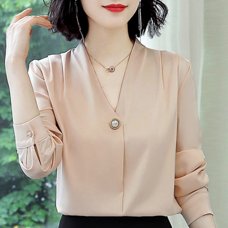 Blusas Mujer De Moda Long Sleeve Blouse Women V-neck Office Blouse Ladies Tops Chiffon Blouse Shirt Women Tops Clothes C578 210602, White
Blusas Mujer De Moda Long Sleeve Blouse Women V-neck Office Blouse Ladies Tops Chiffon Blouse Shirt Women Tops Clothes C578 210602, White