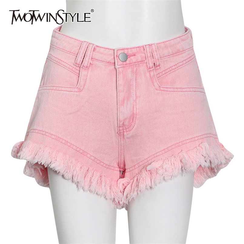 Pink Patchwork Tassel Denim Short Pants For Women High Waist Casual Loose Shorts Female Summer Fashion Clothes 210521
Pink Patchwork Tassel Denim Short Pants For Women High Waist Casual Loose Shorts Female Summer Fashion Clothes 210521