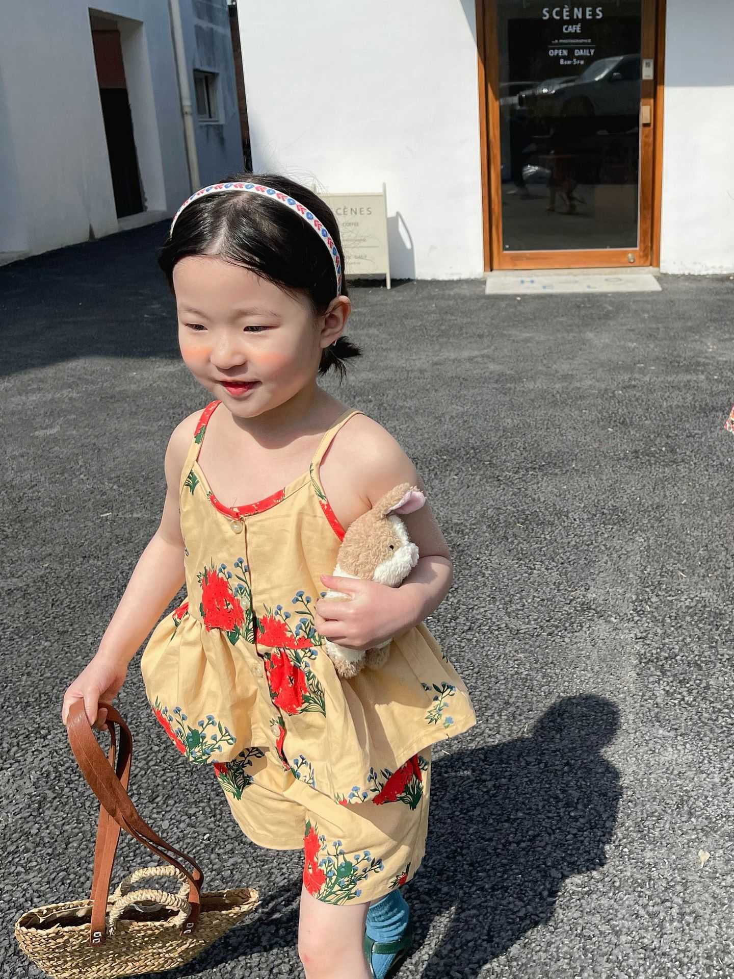 Lovely Girls Summer Print Outfit Cotton 2 Pcs Clothes Set for Kids Boutique Clothing Wholesale Chill Sets 2 Piece 210529