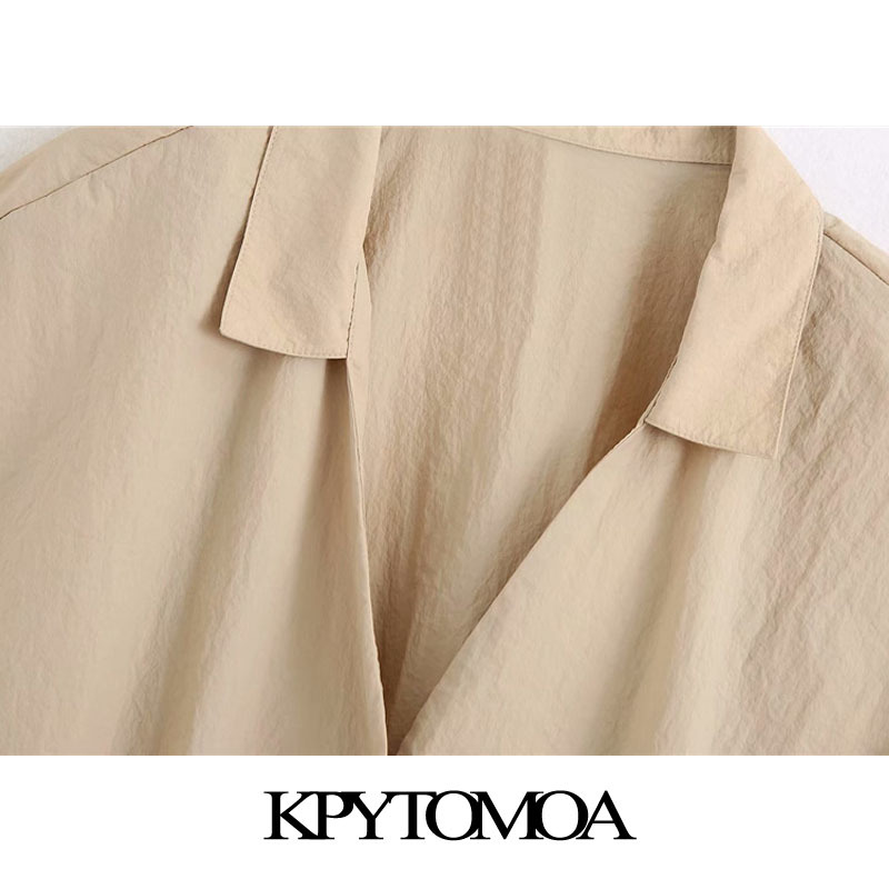 Women Fashion Button-up Cozy Cropped Blouses Sleeveless Elastic Hem Female Shirts Blusas Chic Tops 210420