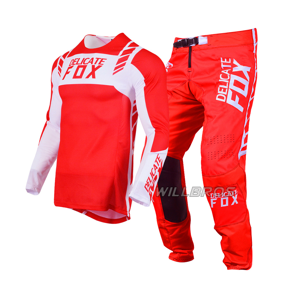 Flexair Mach DELICATE FOX Motocross MX Red Jersey Pant Combo Dirt Bike Mountain Downhill DH ATV UTV MTB Gear Set
Flexair Mach DELICATE FOX Motocross MX Red Jersey Pant Combo Dirt Bike Mountain Downhill DH ATV UTV MTB Gear Set