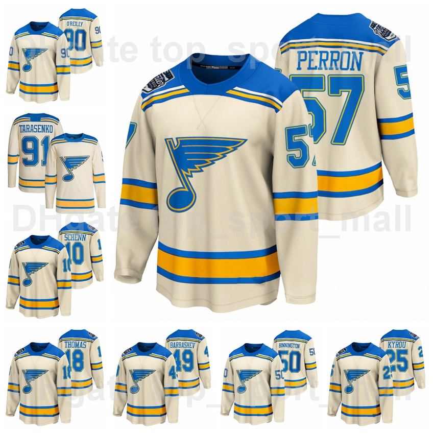 St Louis Blues Cream 2022 Winter Classic Jersey Ice Hockey Beige 57 David Perron 90 Ryan OReilly 10 Brayden Schenn 91 Vladimir Tarasenko 47, Black;red
St Louis Blues Cream 2022 Winter Classic Jersey Ice Hockey Beige 57 David Perron 90 Ryan OReilly 10 Brayden Schenn 91 Vladimir Tarasenko 47, Black;red