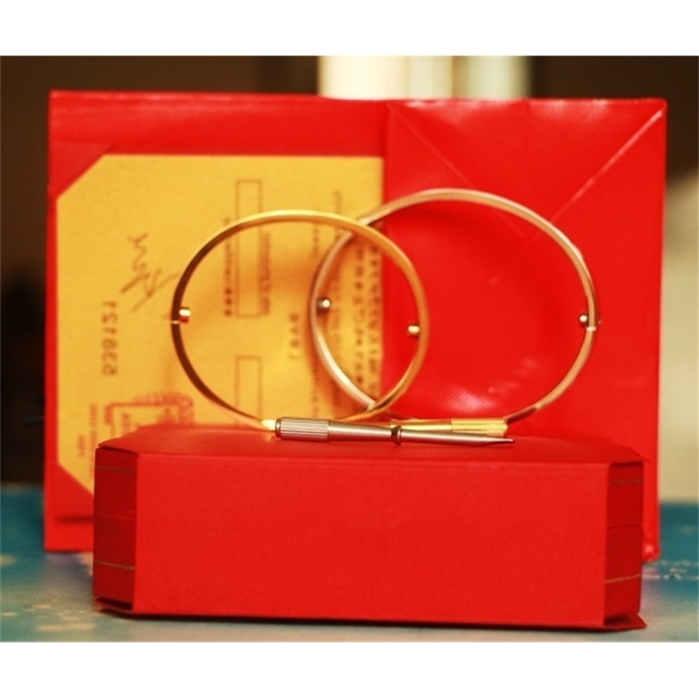 Couple Bracelet 316L stainless steel Love Bangles Women Men Screw Screwdriver s Gold Silver Rose Jewelry Gift with box set
Couple Bracelet 316L stainless steel Love Bangles Women Men Screw Screwdriver s Gold Silver Rose Jewelry Gift with box set