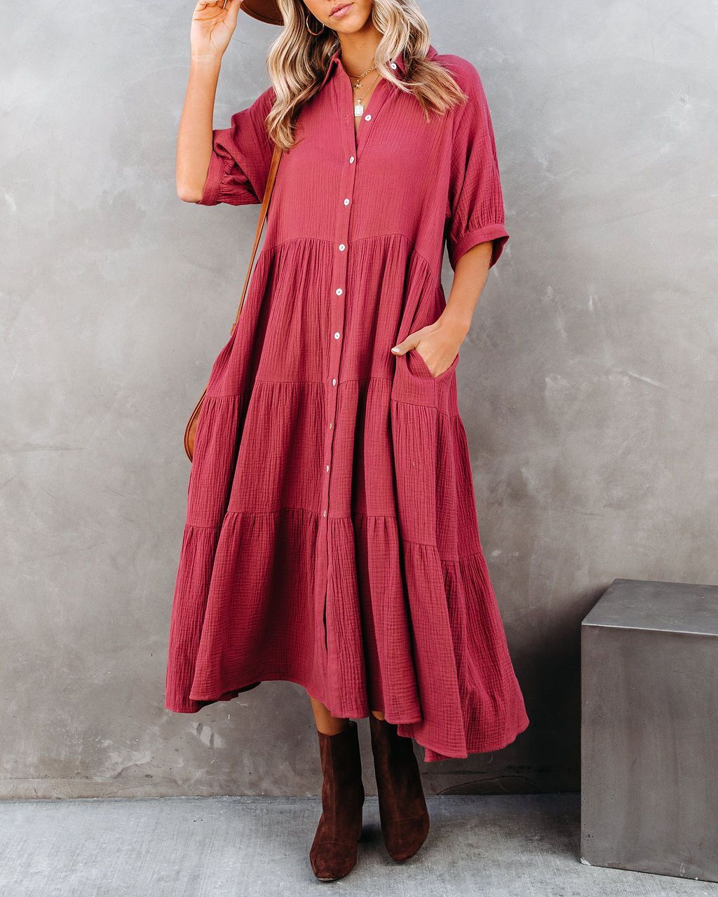 Women Dress Half Sleeve Single Breasted Bohemia Sexy Long Maxi es Fashion Plus Size Summer Beach es 210524