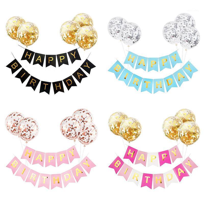 Party Decoration 6Pcs/set Happy Birthday Letter Banner Garland With Confetti Latex Balloons Boy Girl Kids Baby Shower
Party Decoration 6Pcs/set Happy Birthday Letter Banner Garland With Confetti Latex Balloons Boy Girl Kids Baby Shower