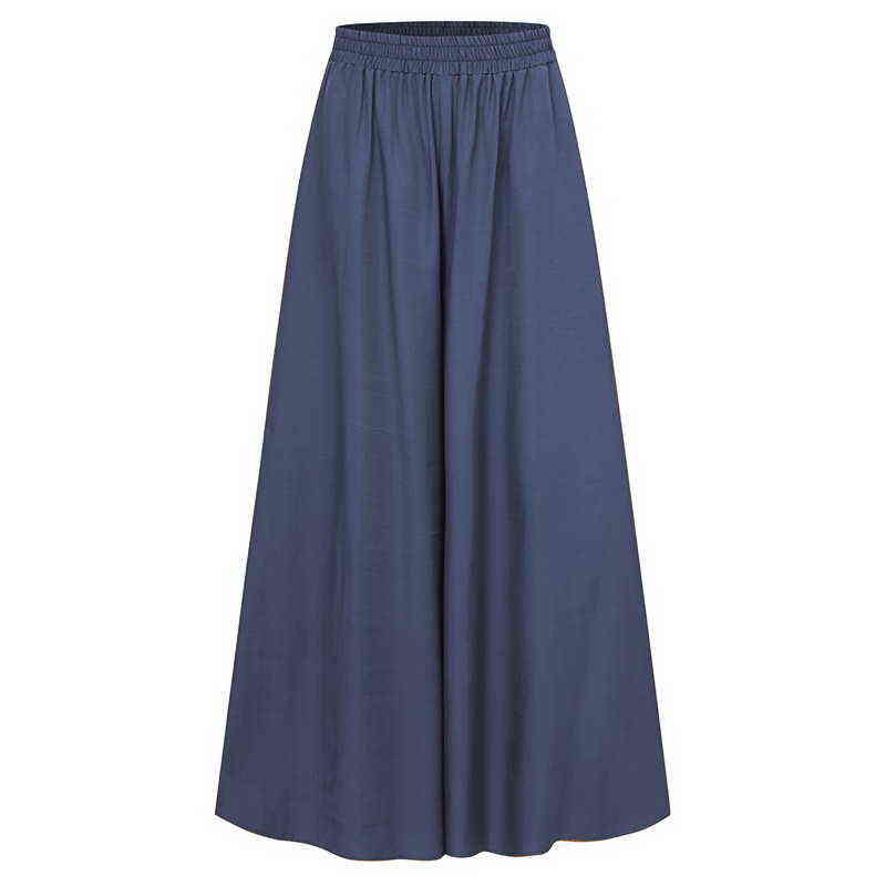 Casual Cool Loose Pants Summer Large Elastic High Waist Trouser Wide Leg Pant Big Swing Beach Skirt Women's Size 5XL 211115